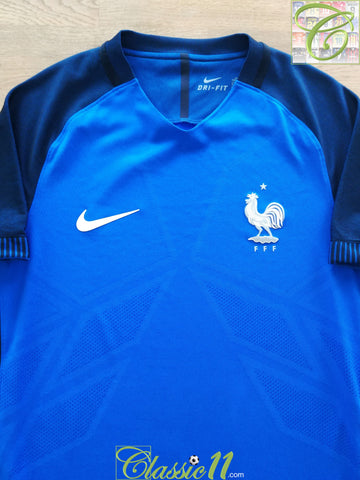2016/17 France Home Player Issue Football Shirt
