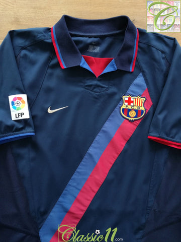 2002/03 Barcelona Away La Liga Football Shirt (XXL)