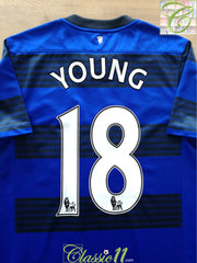 2011/12 Man Utd Away Premier League Football Shirt Young #18
