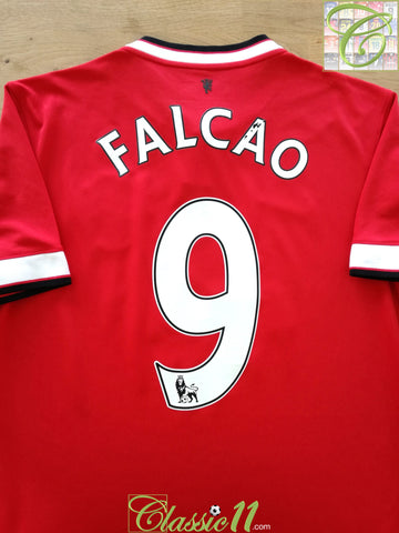2014/15 Man Utd Home Premier League Football Shirt Falcao #9