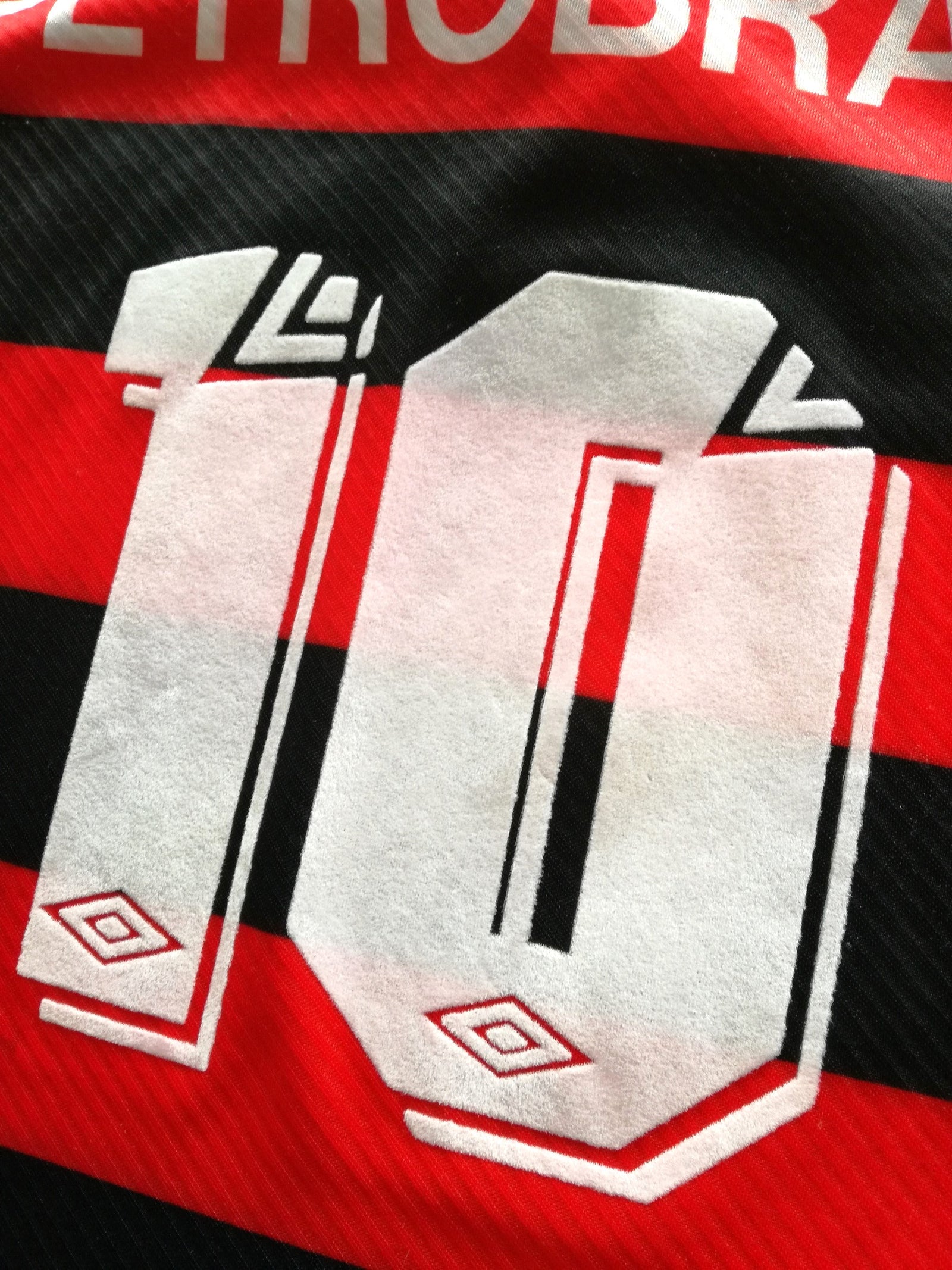 1994/95 Flamengo Home Centenary Football Shirt #10 (L)