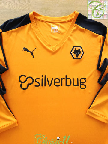 2015/16 Wolverhampton Wanderers Home Long Sleeve Football Shirt