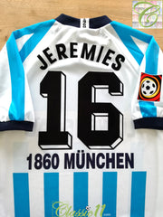 2009/10 TSV 1860 Munchen Germany Football Shirt Erima 'S' Away Long Sleev  Jersey
