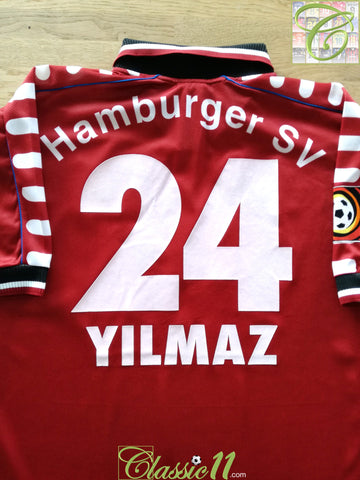 2000/01 Hamburg Away Bundesliga Football Shirt Yilmaz #24 (XL)