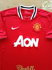 2011/12 Man Utd Home Football Shirt