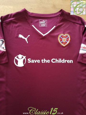 2015/16 Hearts Home Premiership Football Shirt (M)