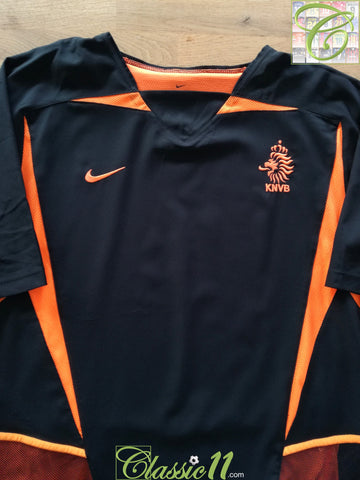 2002/03 Netherlands Away Player Issue Football Shirt (L)