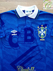 1993/94 Brazil Away Football Shirt