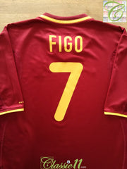 2000/01 Portugal Home Football Shirt Figo #7