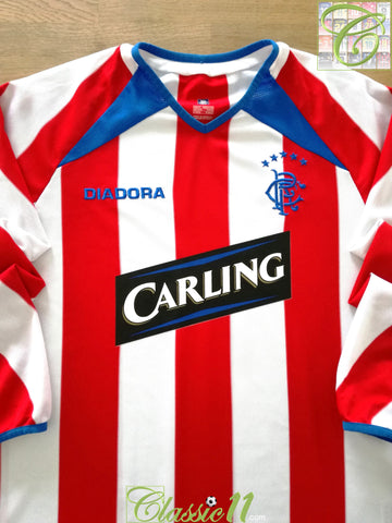 2003/04 Rangers Away Long Sleeve Football Shirt