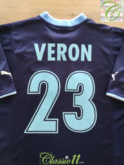 2000/01 Lazio European Away Football Shirt Veron #23 (M)