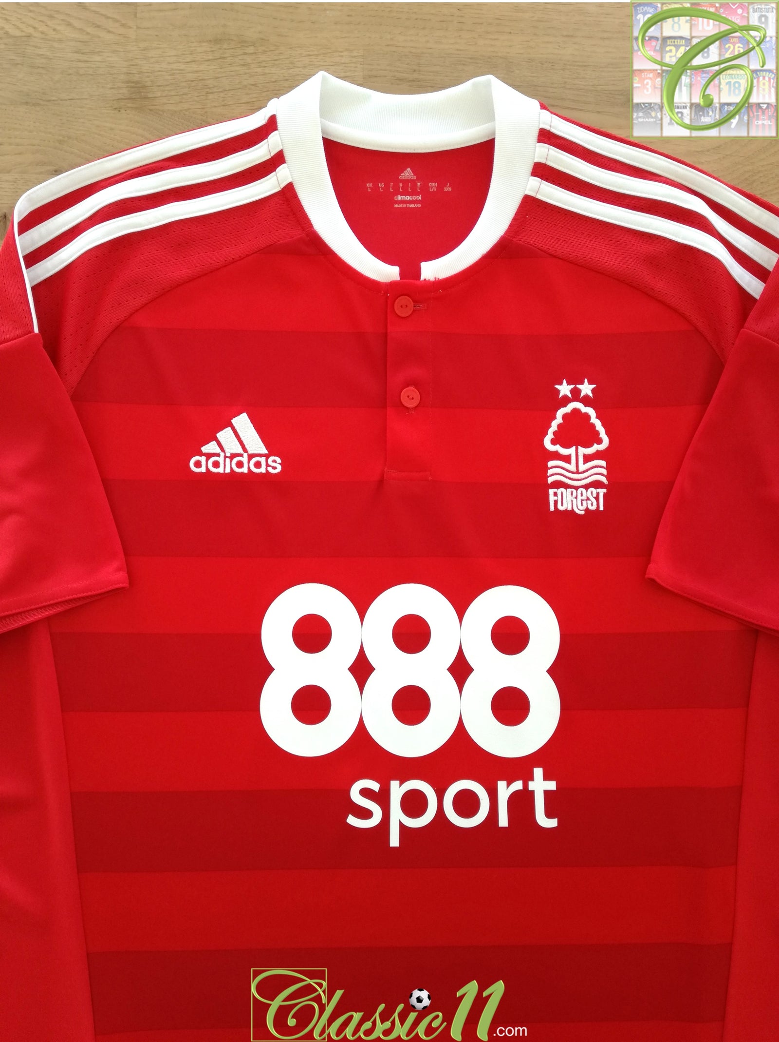 2016/17 Nottingham Forest Home Football League Shirt Osborn #11 (L)