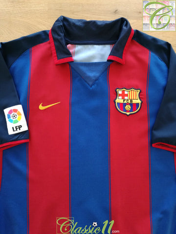 2003/04 Barcelona Home La Liga Football Shirt