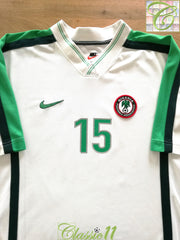 1998/99 Nigeria Away Match Issue Football Shirt #15