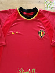 2000/01 Belgium Home Football Shirt
