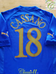 2004/05 Italy Home Football Shirt Cassano #18