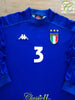 1999/00 Italy Home Football Shirt. #3 (L)