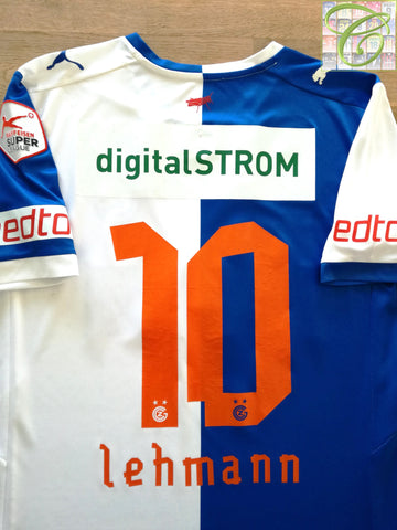 2014/15 Grasshopper Zurich Home Super League Football Shirt Lehmann #10