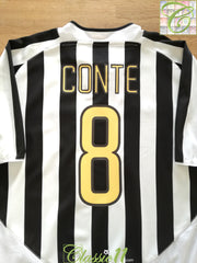 2003/04 Juventus Home Football Shirt Conte #8