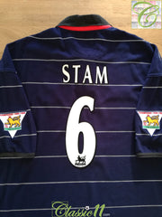 1999/00 Man Utd Away Premier League Football Shirt Stam #6