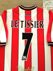 2001/02 Southampton Home Premier League Football Shirt Le Tissier #7 (XL)