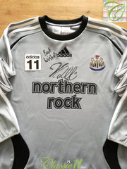 2006/07 Newcastle United Player Issue Football Training Top Duff #11 (Signed)