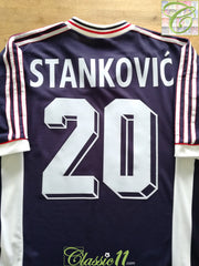 1998 FR Yugoslavia Home World Cup Football Shirt Stanković #20