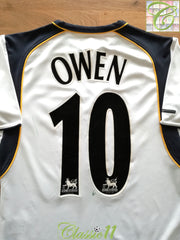 2001/02 Liverpool Away Premier League Football Shirt Owen #10 (Signed)
