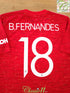 2020/21 Man Utd Home Football Shirt B.Fernandes #18