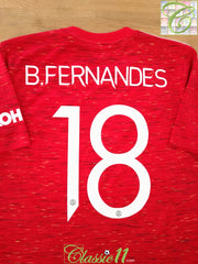 2020/21 Man Utd Home Football Shirt B.Fernandes #18