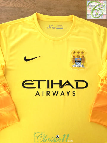 2015/16 Man City Goalkeeper Football Shirt (M)