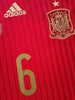 2013/14 Spain Home Football Shirt Iniesta #6 (L)