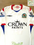 2010 Blackburn Rovers Away Premier League Match Worn (vs Portsmouth) Football Shirt Roberts #9