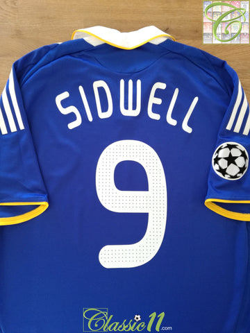 2008 Chelsea Home Champions League Match Issue Football Shirt Sidwell #9