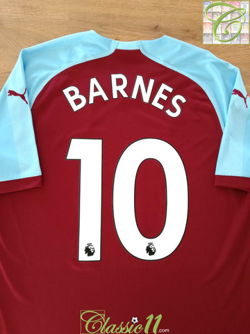 2018/19 Burnley Home Premier League Football Shirt Barnes #10