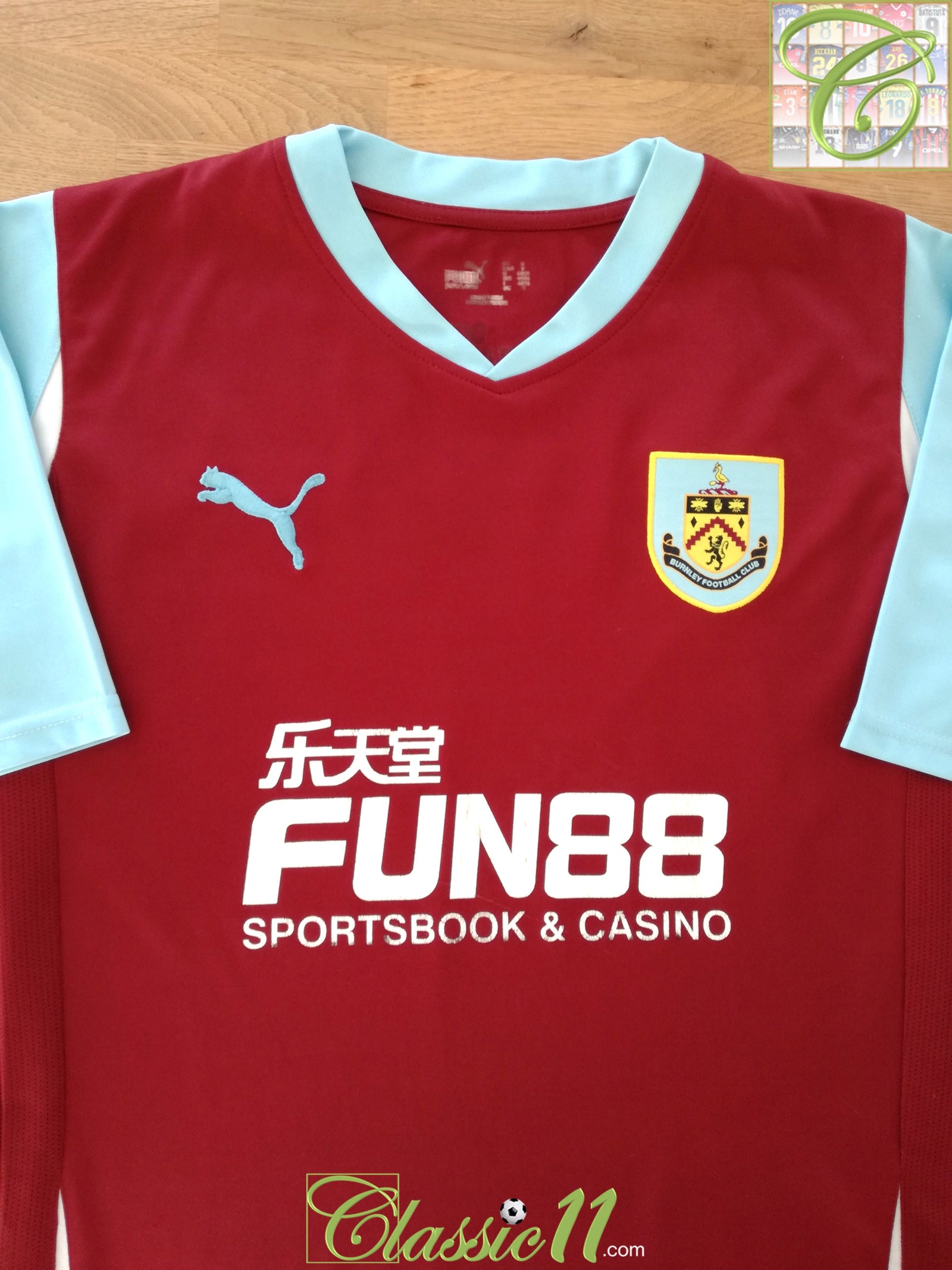 2010/11 Burnley Home Football League Shirt Cork #6 (S)