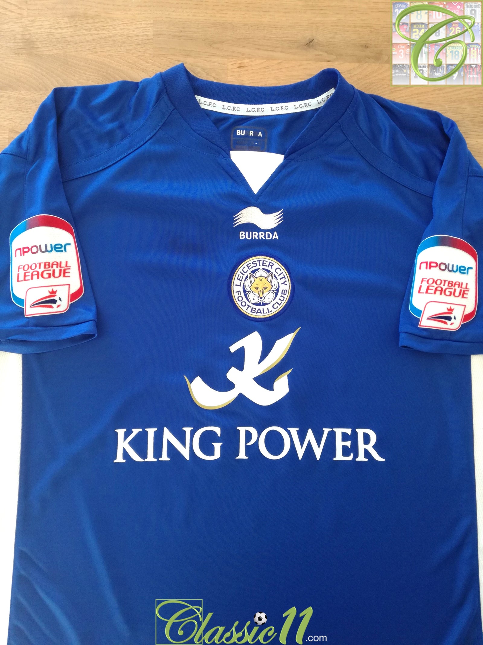 2011 Leicester City Home Championship Match Worn (vs Portsmouth) Football Shirt Bruma #12 (XL)