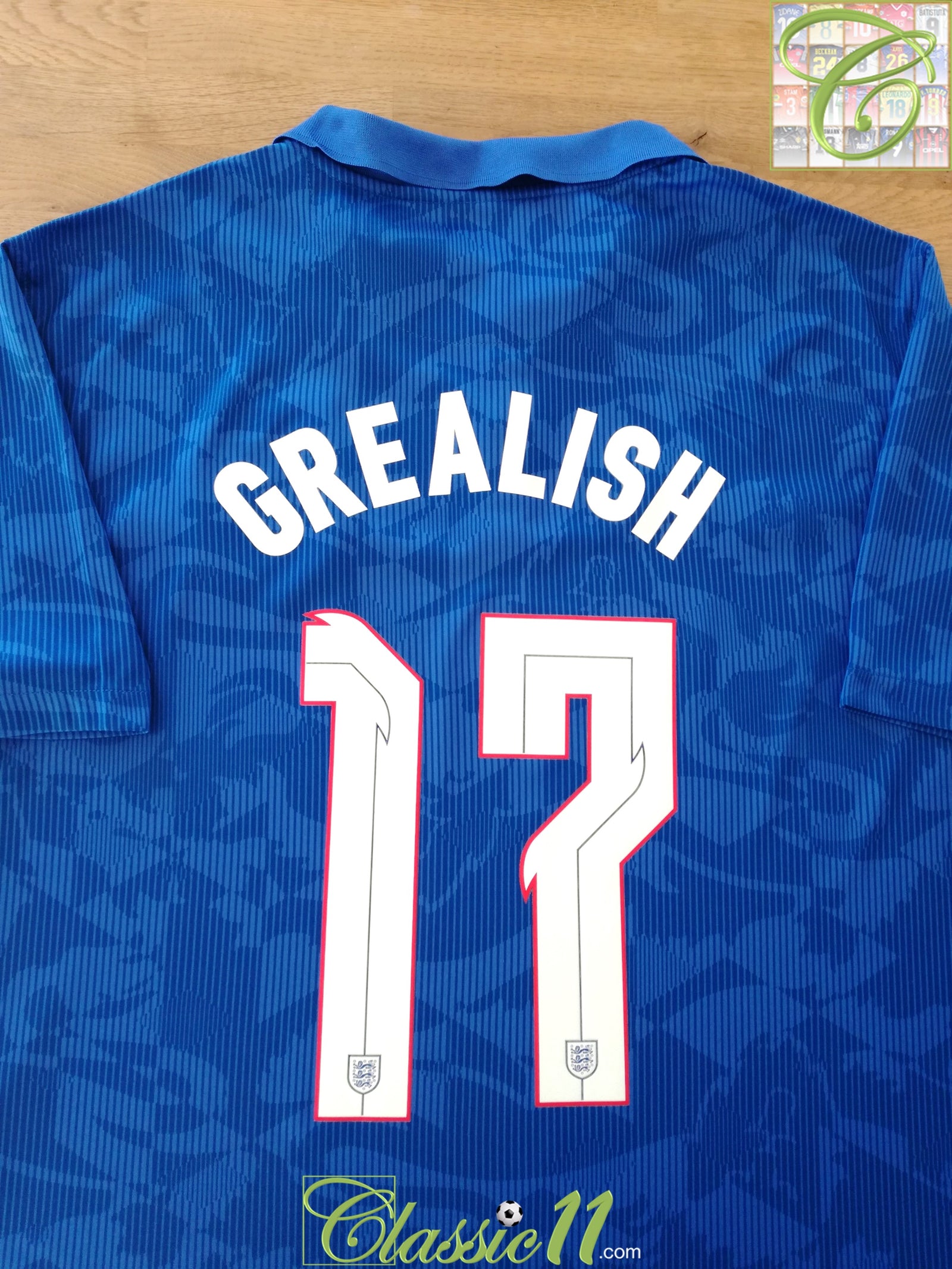 2020/21 England Away Football Shirt Grealish #17