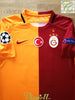 2015/16 Galatasaray Home Champions League Football Shirt Gümüş #18 (S)