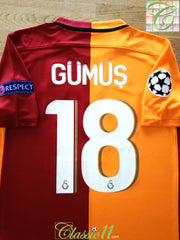 2015/16 Galatasaray Home Champions League Football Shirt Gümüş #18