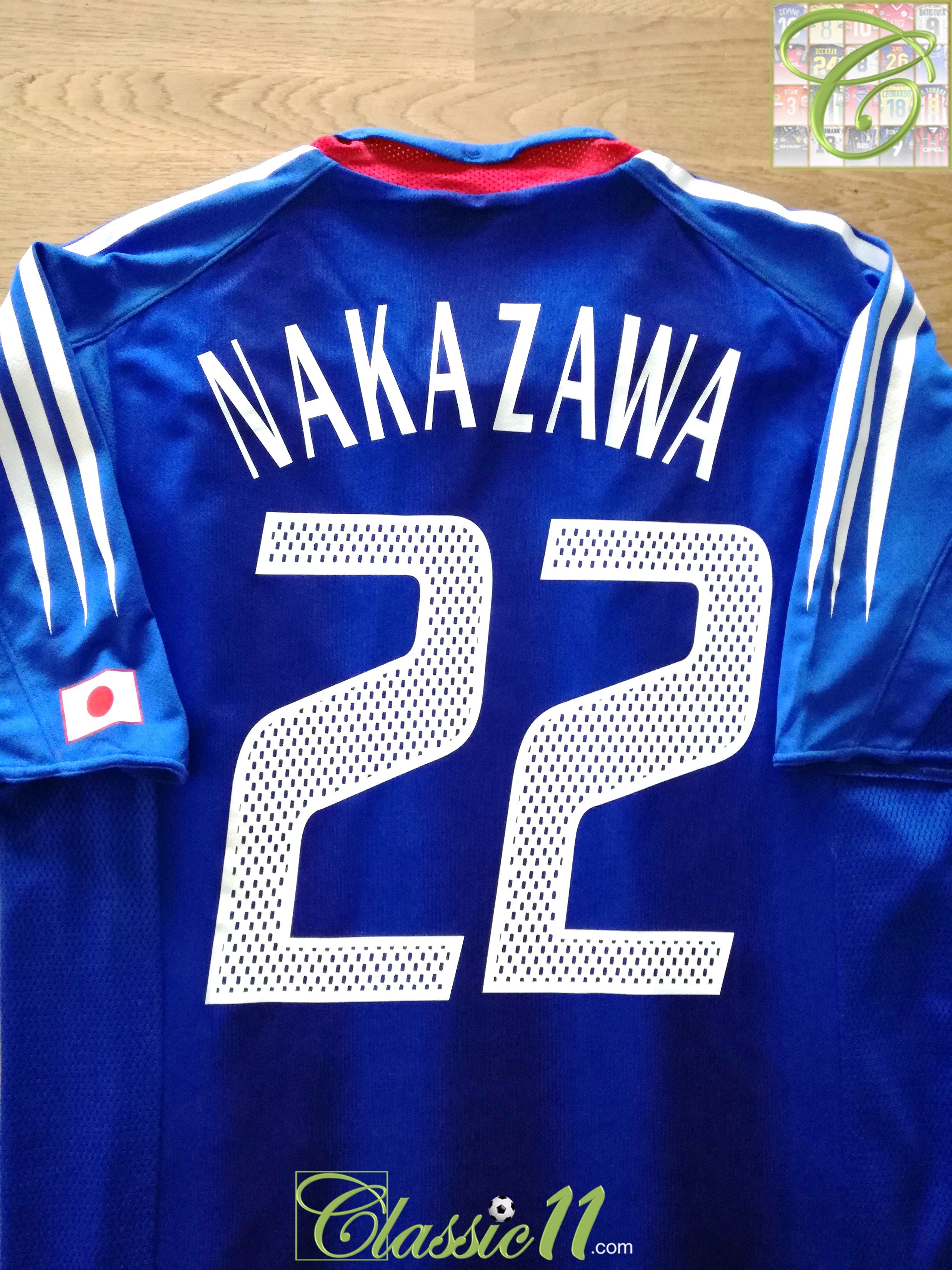 2004/05 Japan Home Player Issue Football Shirt Nakazawa #22