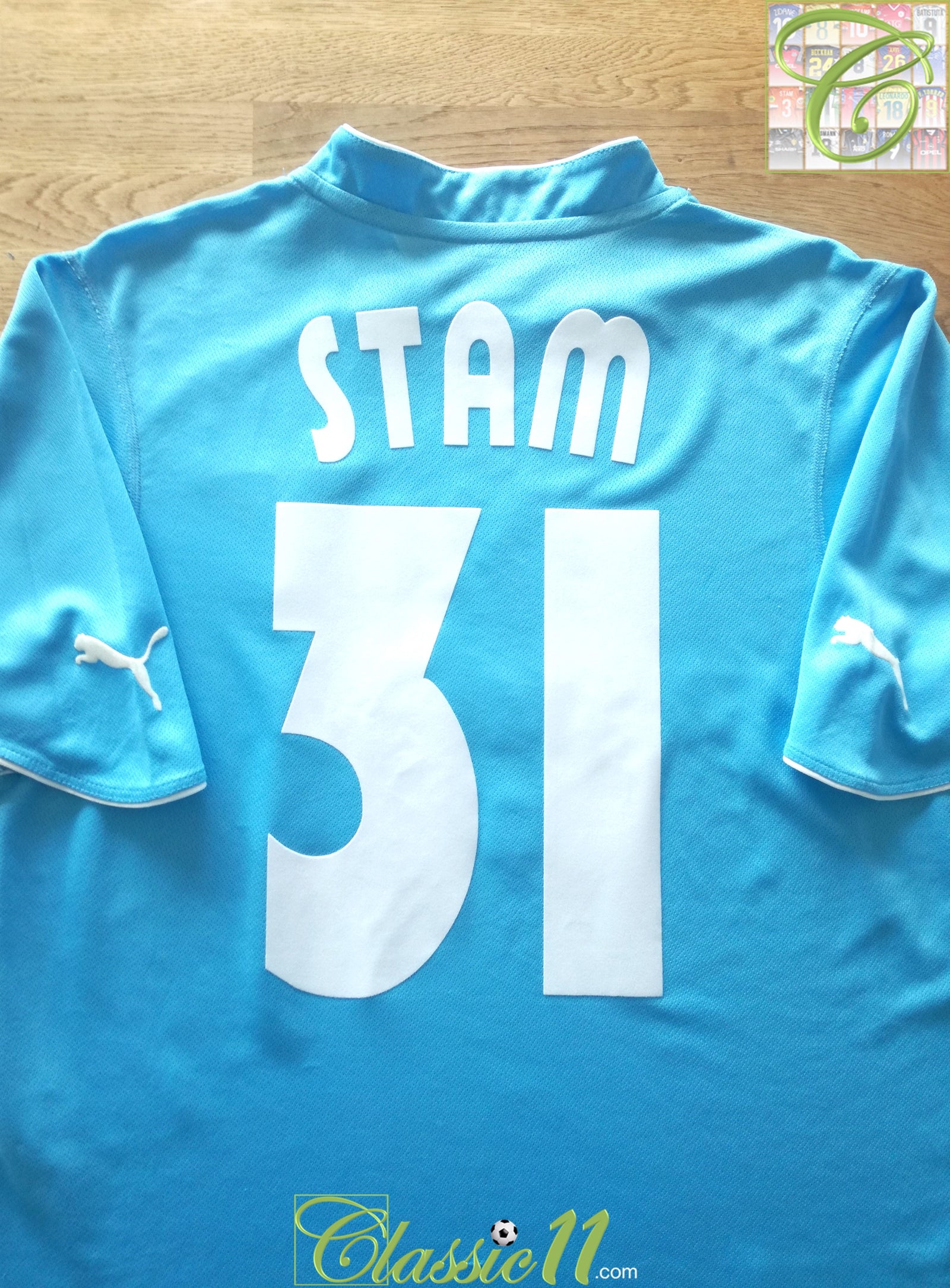 2002/03 Lazio Home Football Shirt Stam #31