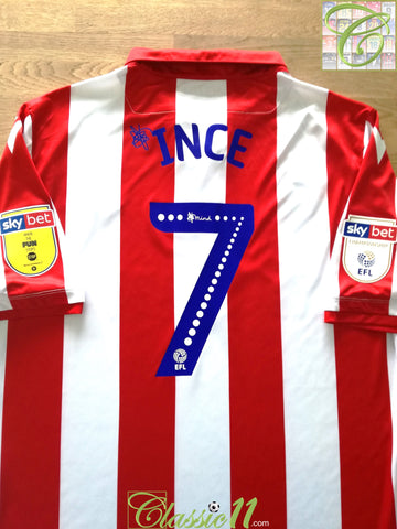 2019/20 Stoke City Home Championship Football Shirt Ince #7