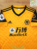 2020/21 Wolverhampton Wanderers Home Premier League Football Shirt J.Moutinho #28 (S)