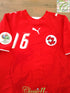 2006 Switzerland Home World Cup Football Shirt Barnetta #16 (S)