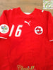 2006 Switzerland Home World Cup Football Shirt Barnetta #16 (S)