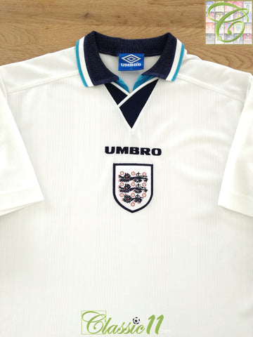 1995/96 England Home Football Shirt