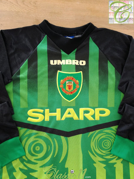 Classic Football Shirts on X: Manchester United with Sharp: '97