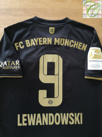 2021/22 Bayern Munich Away Bundesliga Football Shirt Lewandowski #9