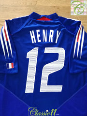 2004/05 France Home Player Issue Football Shirt Henry #12